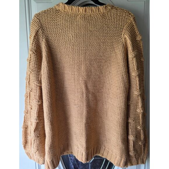 Staccato Chunky Sweater Womens Large Brown Balloon Sleeves NWT - Picture 2 of 7